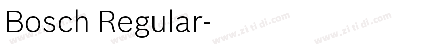 Bosch Regular字体转换